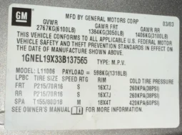 
										2003 Chevrolet Astro AWD full									