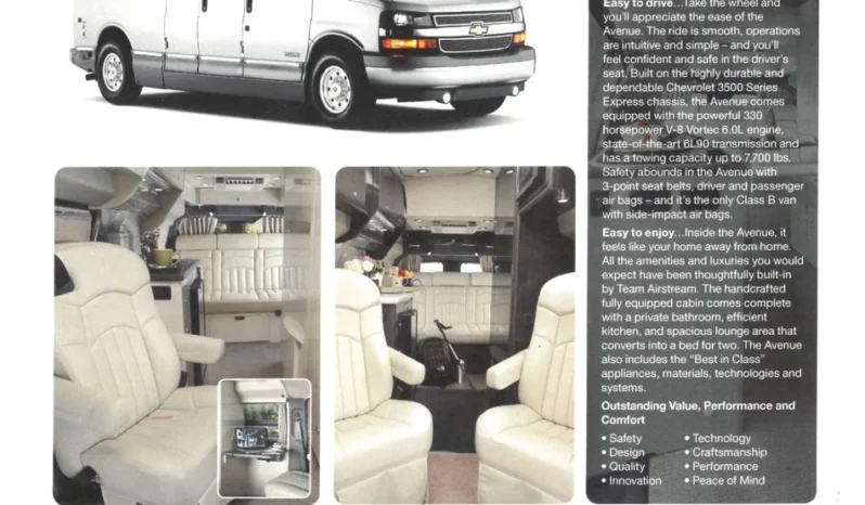 
								2010 Chevrolet Express 3500 Airstream Avenue Class B Coach full									